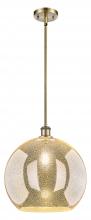 Innovations Lighting 516-1S-AB-G128-14 - Athens - 1 Light - 14 inch - Antique Brass - Pendant