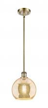 Innovations Lighting 516-1S-AB-G128-8 - Athens - 1 Light - 8 inch - Antique Brass - Mini Pendant