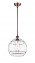 Innovations Lighting 516-1S-AC-G556-12CL - Rochester - 1 Light - 12 inch - Antique Copper - Mini Pendant