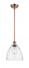 Innovations Lighting 516-1S-AC-GBD-94 - Bristol - 1 Light - 9 inch - Antique Copper - Mini Pendant