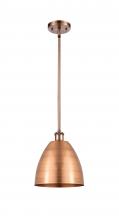 Innovations Lighting 516-1S-AC-MBD-9-AC - Bristol - 1 Light - 9 inch - Antique Copper - Pendant