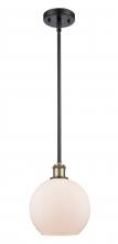 Innovations Lighting 516-1S-BAB-G121-8 - Athens - 1 Light - 8 inch - Black Antique Brass - Mini Pendant