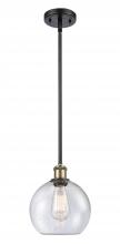 Innovations Lighting 516-1S-BAB-G124-8 - Athens - 1 Light - 8 inch - Black Antique Brass - Mini Pendant