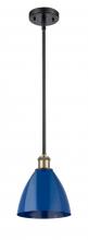 Innovations Lighting 516-1S-BAB-MBD-75-BL - Plymouth - 1 Light - 8 inch - Black Antique Brass - Pendant