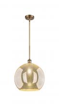 Innovations Lighting 516-1S-BB-G128-14 - Athens - 1 Light - 14 inch - Brushed Brass - Pendant