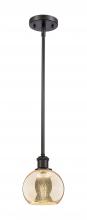 Innovations Lighting 516-1S-OB-G128-6 - Athens - 1 Light - 6 inch - Oil Rubbed Bronze - Mini Pendant