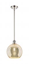 Innovations Lighting 516-1S-PN-G128-10 - Athens - 1 Light - 10 inch - Polished Nickel - Mini Pendant