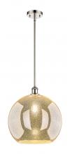 Innovations Lighting 516-1S-PN-G128-14 - Athens - 1 Light - 14 inch - Polished Nickel - Pendant