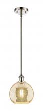 Innovations Lighting 516-1S-PN-G128-8 - Athens - 1 Light - 8 inch - Polished Nickel - Mini Pendant