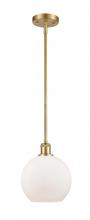 Innovations Lighting 516-1S-SG-G121-8 - Athens - 1 Light - 8 inch - Satin Gold - Mini Pendant