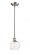 Innovations Lighting 516-1S-SN-G122-6 - Athens - 1 Light - 6 inch - Brushed Satin Nickel - Mini Pendant