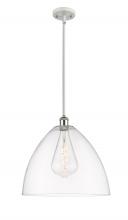 Innovations Lighting 516-1S-WPC-GBD-162 - Bristol - 1 Light - 16 inch - White Polished Chrome - Pendant