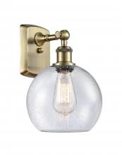 Innovations Lighting 516-1W-AB-G124-8 - Athens - 1 Light - 8 inch - Antique Brass - Sconce