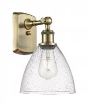 Innovations Lighting 516-1W-AB-GBD-754 - Bristol - 1 Light - 8 inch - Antique Brass - Sconce