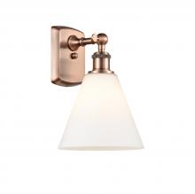 Innovations Lighting 516-1W-AC-GBC-81 - Berkshire - 1 Light - 8 inch - Antique Copper - Sconce