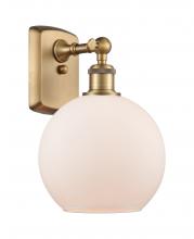 Innovations Lighting 516-1W-BB-G121-LED - Athens - 1 Light - 8 inch - Brushed Brass - Sconce