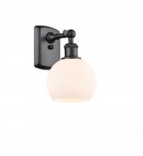 Innovations Lighting 516-1W-BK-G121-6 - Athens - 1 Light - 6 inch - Matte Black - Sconce