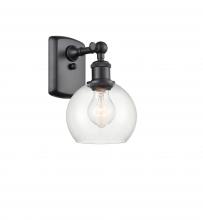 Innovations Lighting 516-1W-BK-G122-6 - Athens - 1 Light - 6 inch - Matte Black - Sconce