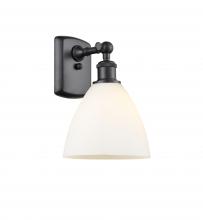 Innovations Lighting 516-1W-BK-GBD-751 - Bristol - 1 Light - 8 inch - Matte Black - Sconce