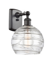 Innovations Lighting 516-1W-OB-G1213-8CL - Athens Deco Swirl - 1 Light - 8 inch - Oil Rubbed Bronze - Sconce