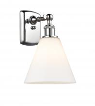 Innovations Lighting 516-1W-PC-GBC-81 - Berkshire - 1 Light - 8 inch - Polished Chrome - Sconce