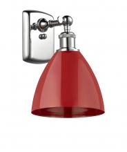 Innovations Lighting 516-1W-PC-MBD-75-RD - Plymouth - 1 Light - 8 inch - Polished Chrome - Sconce