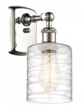 Innovations Lighting 516-1W-PN-G1113 - Cobbleskill - 1 Light - 5 inch - Polished Nickel - Sconce