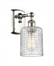 Innovations Lighting 516-1W-PN-G112C-5CL - Cobbleskill - 1 Light - 5 inch - Polished Nickel - Sconce