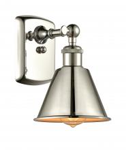 Innovations Lighting 516-1W-PN-M8 - Smithfield - 1 Light - 7 inch - Polished Nickel - Sconce