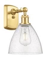 Innovations Lighting 516-1W-SG-GBD-754 - Bristol - 1 Light - 8 inch - Satin Gold - Sconce