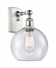 Innovations Lighting 516-1W-WPC-G124-8 - Athens - 1 Light - 8 inch - White Polished Chrome - Sconce