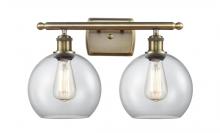 Innovations Lighting 516-2W-AB-G122-8 - Athens - 2 Light - 18 inch - Antique Brass - Bath Vanity Light