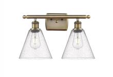 Innovations Lighting 516-2W-AB-GBC-84 - Berkshire - 2 Light - 18 inch - Antique Brass - Bath Vanity Light