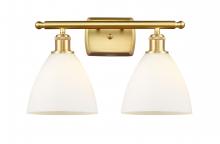 Innovations Lighting 516-2W-SG-GBD-751 - Bristol - 2 Light - 18 inch - Satin Gold - Bath Vanity Light