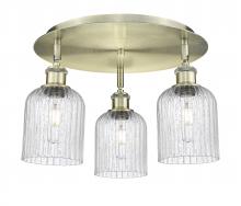 Innovations Lighting 516-3C-AB-G559-5SDY - Bridal Veil - 3 Light - 17 inch - Antique Brass - Flush Mount