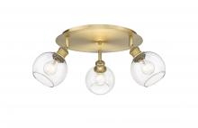 Innovations Lighting 516-3C-BB-G122-6 - Athens - 3 Light - 18 inch - Brushed Brass - Flush Mount