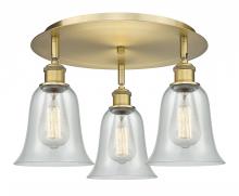 Innovations Lighting 516-3C-BB-G2812 - Hanover - 3 Light - 18 inch - Brushed Brass - Flush Mount