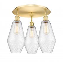 Innovations Lighting 516-3C-SG-G654-7 - Cindyrella - 3 Light - 19 inch - Satin Gold - Flush Mount