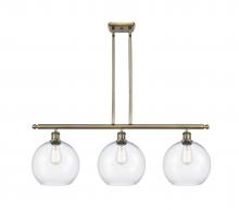 Innovations Lighting 516-3I-AB-G122-10 - Athens - 3 Light - 37 inch - Antique Brass - Stem Hung - Island Light