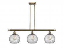 Innovations Lighting 516-3I-AB-G122-8CBK - Farmhouse Chicken Wire - 3 Light - 36 inch - Antique Brass - Cord hung - Island Light