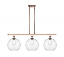 Innovations Lighting 516-3I-AC-G122-10 - Athens - 3 Light - 37 inch - Antique Copper - Stem Hung - Island Light