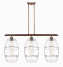 Innovations Lighting 516-3I-AC-G557-10CL - Vaz - 3 Light - 37 inch - Antique Copper - Cord hung - Island Light