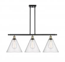 Innovations Lighting 516-3I-BAB-GBC-124 - Berkshire - 3 Light - 39 inch - Black Antique Brass - Cord hung - Island Light