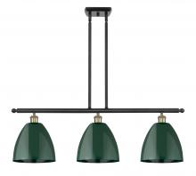 Innovations Lighting 516-3I-BAB-MBD-9-GR - Plymouth - 3 Light - 36 inch - Black Antique Brass - Cord hung - Island Light