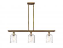 Innovations Lighting 516-3I-BB-G1113 - Cobbleskill - 3 Light - 36 inch - Brushed Brass - Cord hung - Island Light