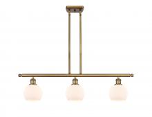 Innovations Lighting 516-3I-BB-G121-6 - Athens - 3 Light - 36 inch - Brushed Brass - Cord hung - Island Light