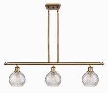 Innovations Lighting 516-3I-BB-G122C-6CL - Athens - 3 Light - 36 inch - Brushed Brass - Cord hung - Island Light