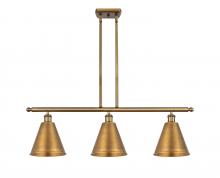 Innovations Lighting 516-3I-BB-MBC-8-BB - Berkshire - 3 Light - 36 inch - Brushed Brass - Cord hung - Island Light