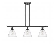 Innovations Lighting 516-3I-BK-GBD-752 - Bristol - 3 Light - 36 inch - Matte Black - Cord hung - Island Light