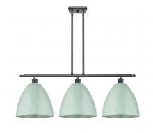 Innovations Lighting 516-3I-BK-MBD-12-SF - Plymouth - 3 Light - 39 inch - Matte Black - Cord hung - Island Light